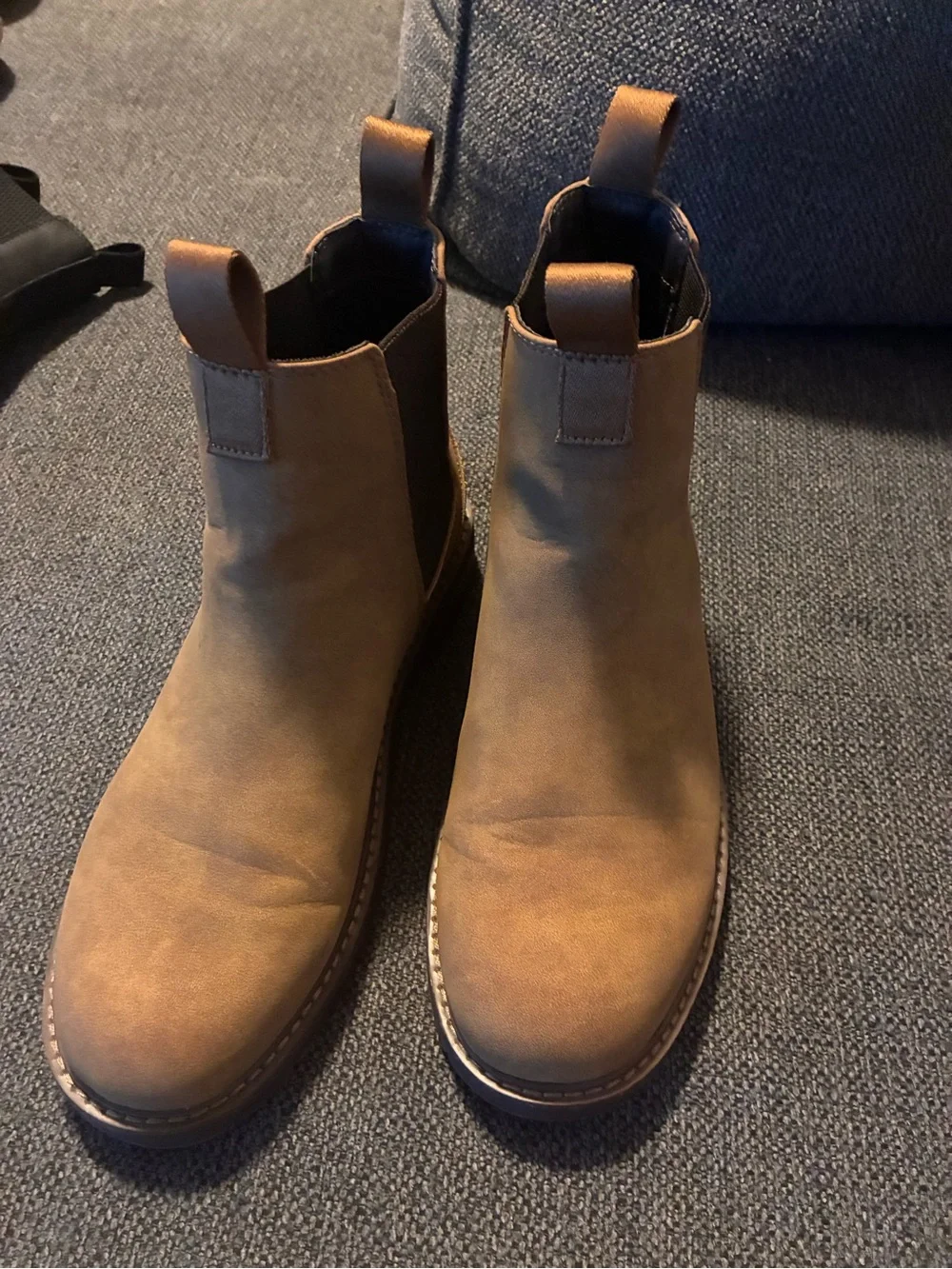 Men's Portland Tan Chelsea Work Boots - Sleek Slip-On Comfort